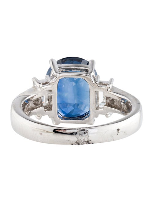 Ring Platinum 5.60ct Sapphire & Diamond Cocktail Ring