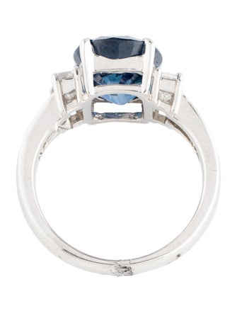 Ring Platinum 5.60ct Sapphire & Diamond Cocktail Ring