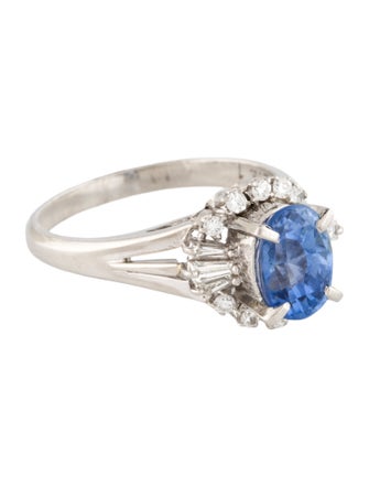 Ring Platinum 2.41ct Sapphire & Diamond Cocktail Ring