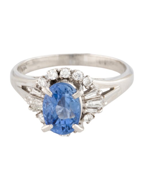 Ring Platinum 2.41ct Sapphire & Diamond Cocktail Ring