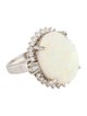 Ring Platinum 11.39ct Opal & Diamond Cocktail Ring