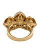 Ring 18K Citrine & Diamond Cocktail Ring
