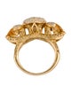 Ring 18K Citrine & Diamond Cocktail Ring