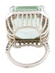 Ring 18K 28.50ct Green Beryl & Diamond Cocktail Ring