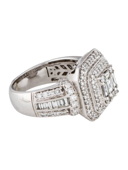 Ring 14K 2.00ctw Diamond Square Motif Cocktail Ring