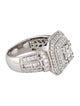 Ring 14K 2.00ctw Diamond Square Motif Cocktail Ring