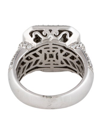 Ring 14K 2.00ctw Diamond Square Motif Cocktail Ring