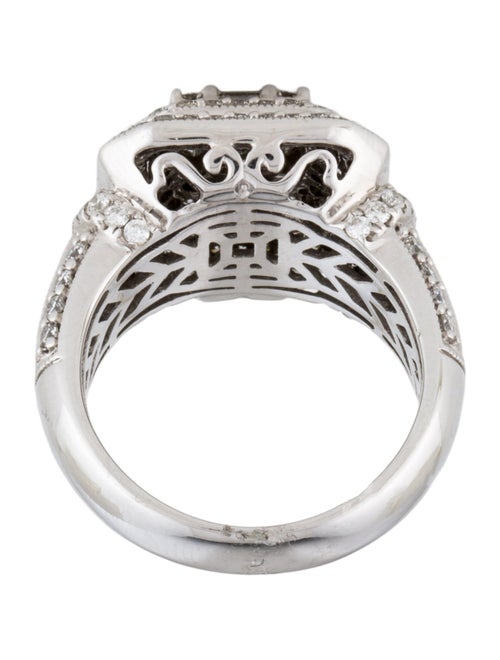 Ring 14K 2.00ctw Diamond Square Motif Cocktail Ring