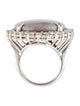 Ring 18K 31.90ct Opal & Diamond Cocktail Ring