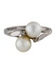 Ring 14K Pearl & Diamond Cocktail Ring