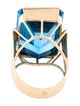 Ring 14K 38.39ct Topaz Cocktail Ring