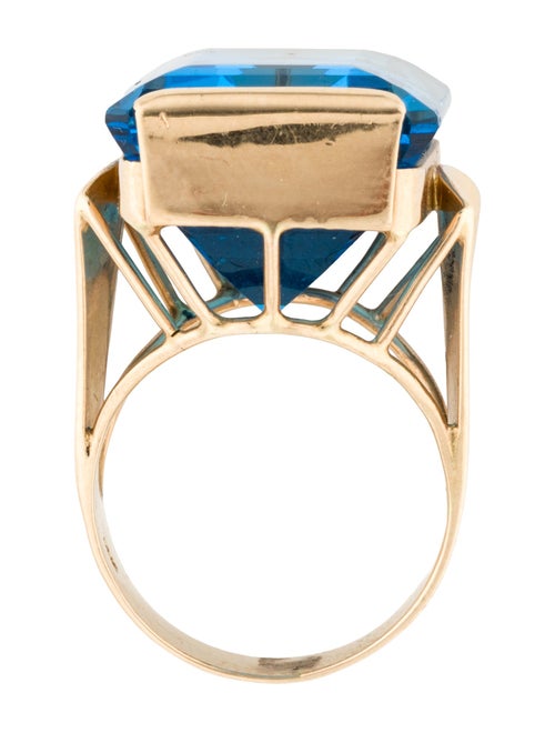 Ring 14K 38.39ct Topaz Cocktail Ring