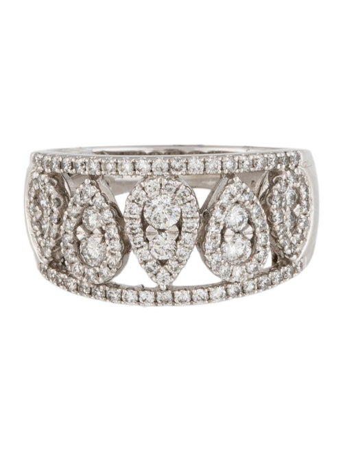 Ring 14K 1.00ctw Diamond Pear Motif Band