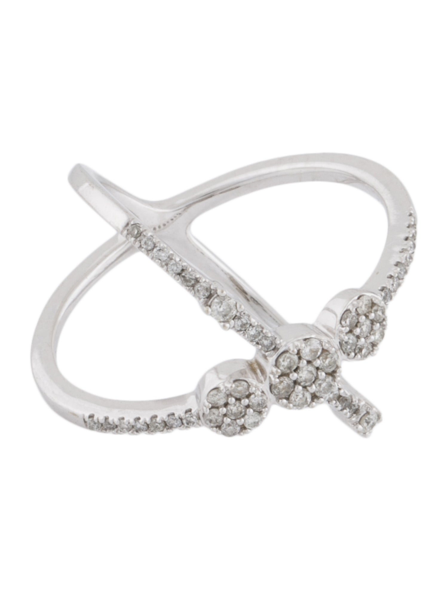 Ring 10K Diamond X Band