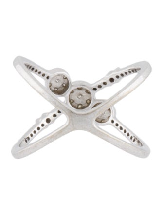 Ring 10K Diamond X Band Ring