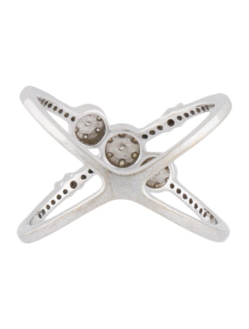 Ring 10K Diamond X Band Ring