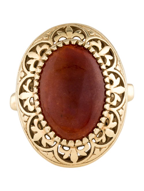 Ring 14K 7.10ctw Jadeite Cocktail Ring