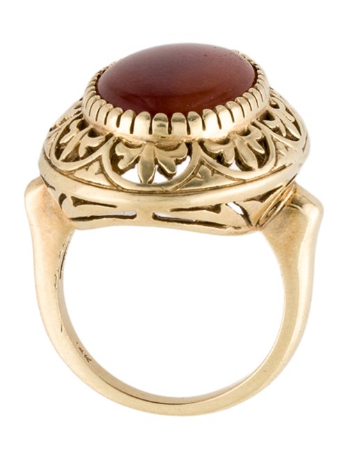 Ring 14K 7.10ctw Jadeite Cocktail Ring