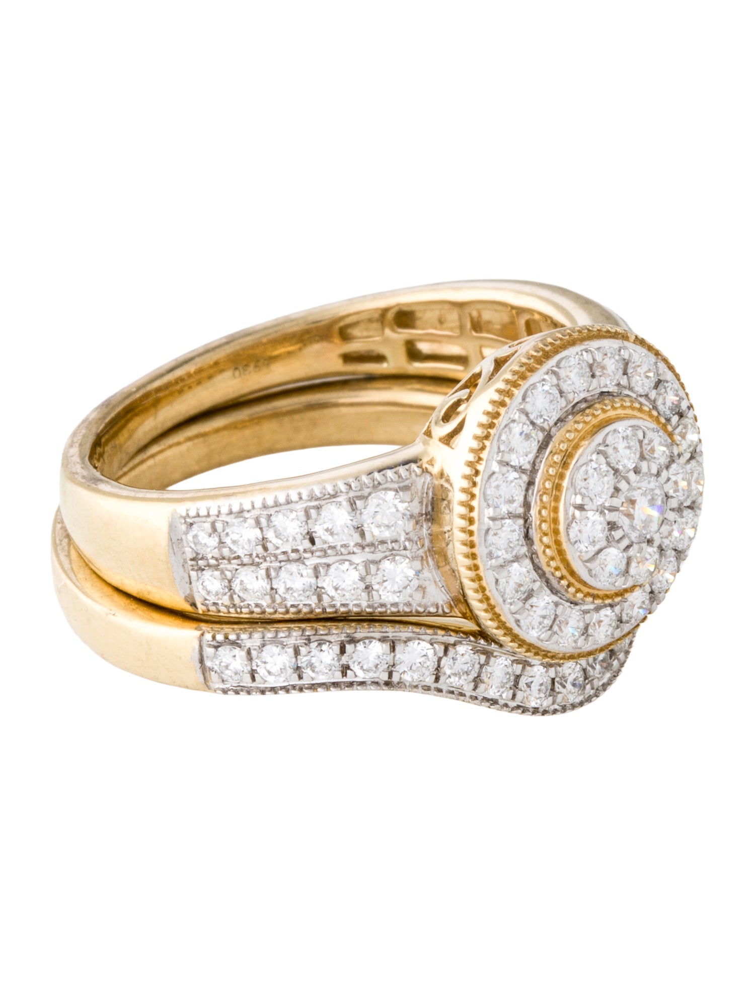 Ring 14K Diamond Wedding Set