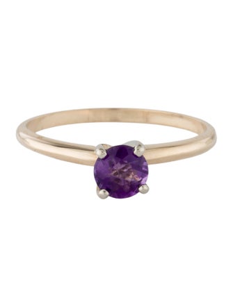 Ring 14K Amethyst Cocktail Ring