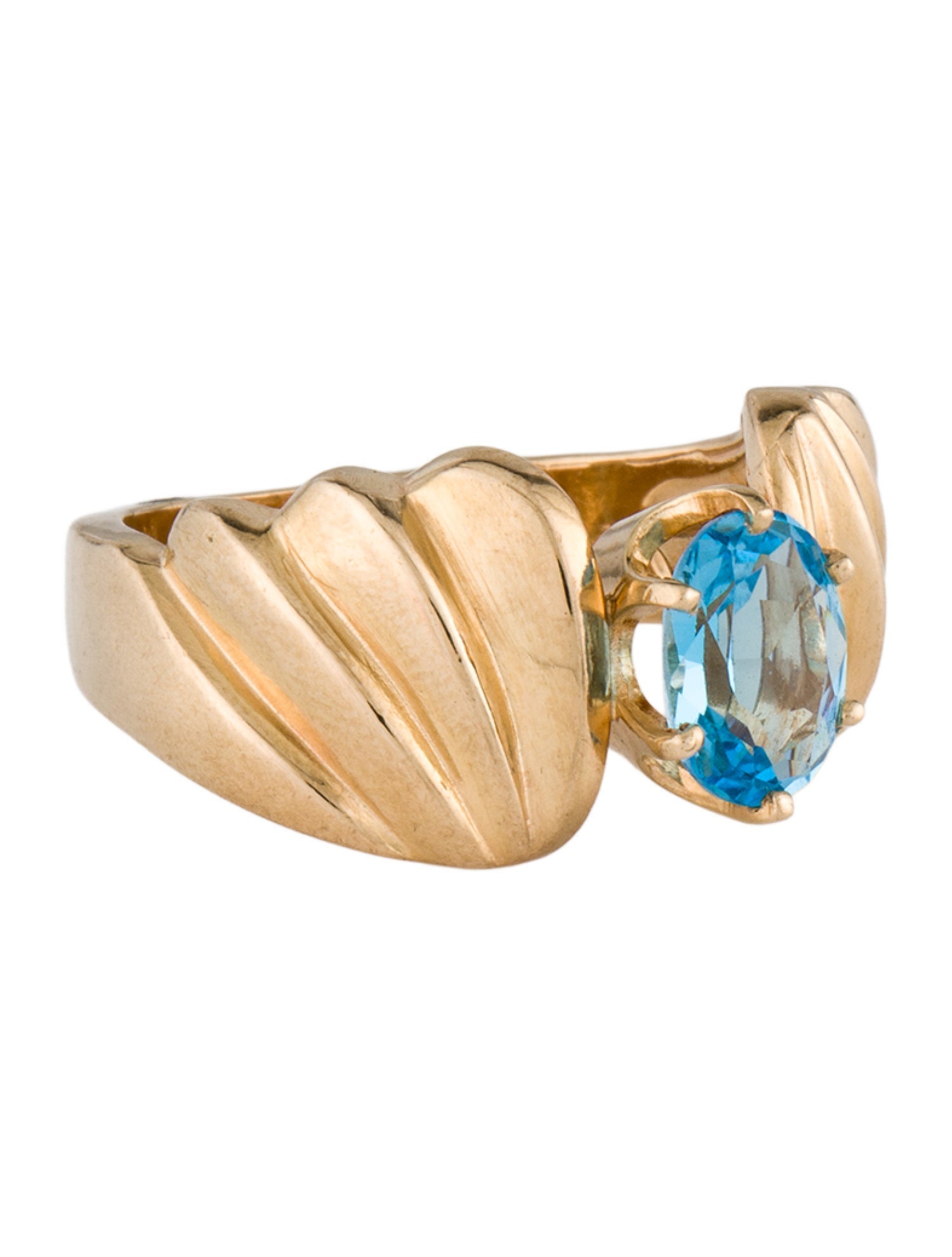 Ring 14K 1.23ct Topaz Cocktail