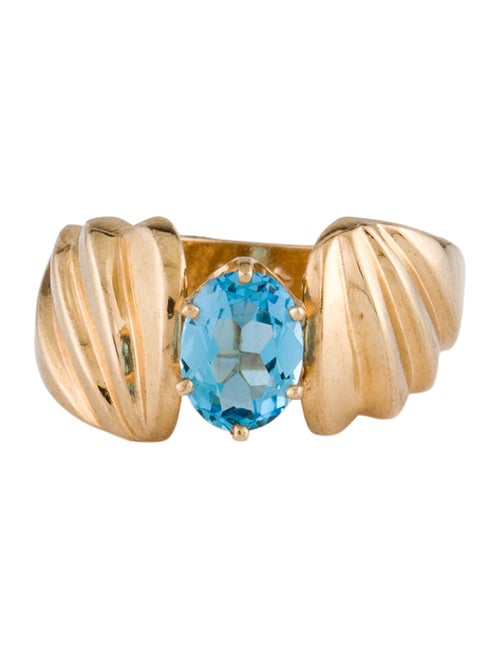 Ring 14K 1.23ct Topaz Cocktail Ring