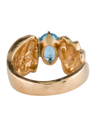 Ring 14K 1.23ct Topaz Cocktail Ring