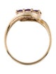 Ring 14K Amethyst & Diamond Cocktail Ring
