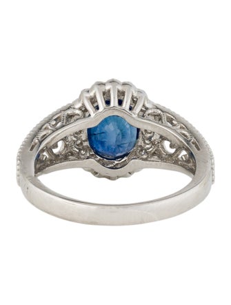 Ring Platinum 3.47ct Sapphire & Diamond Cocktail Ring