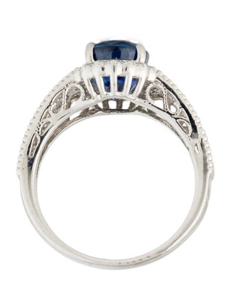 Ring Platinum 3.47ct Sapphire & Diamond Cocktail Ring