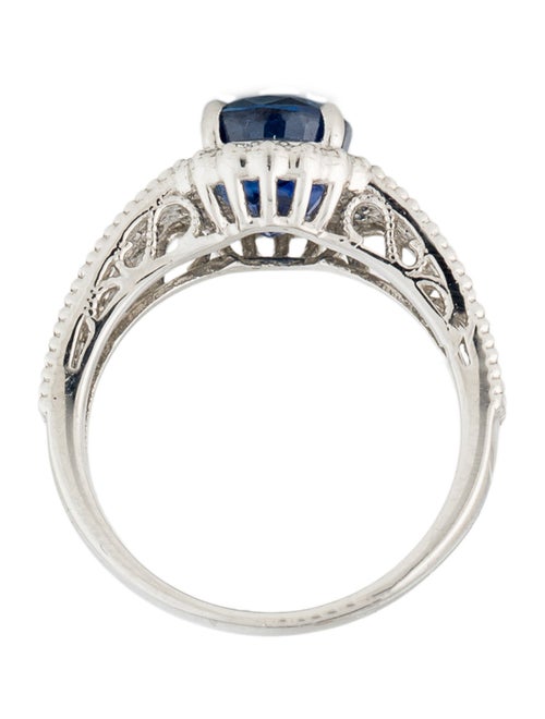 Ring Platinum 3.47ct Sapphire & Diamond Cocktail Ring