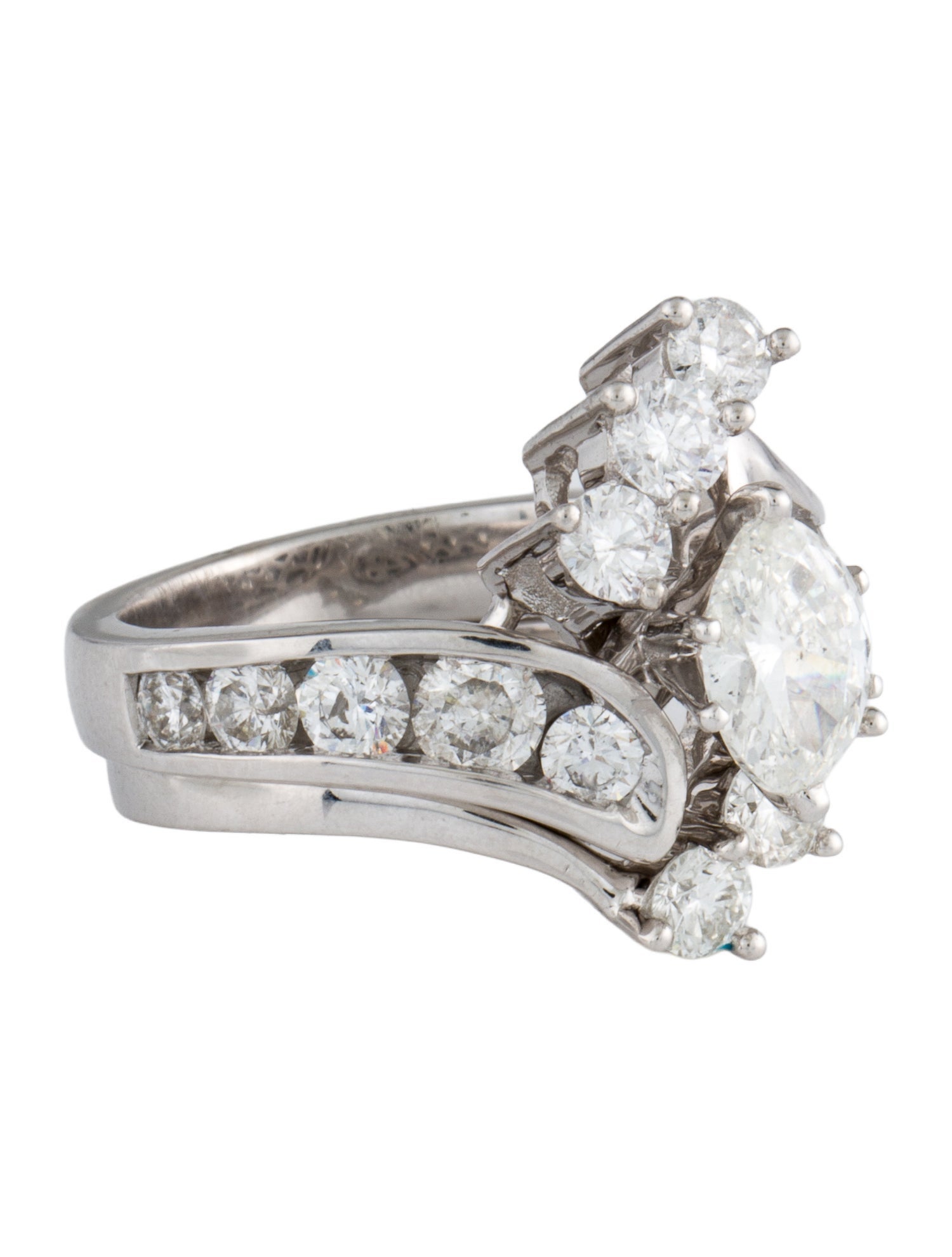 Ring 14K 3.29ctw Diamond Engagement Ring Set