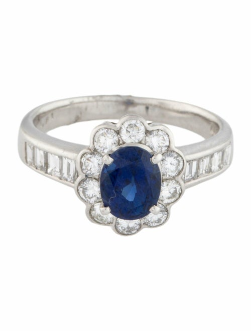 Ring Platinum 1.31ct Ethiopian Sapphire & Diamond Cocktail Ring
