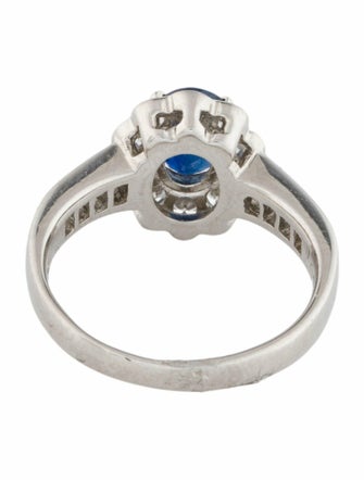 Ring Platinum 1.31ct Ethiopian Sapphire & Diamond Cocktail Ring
