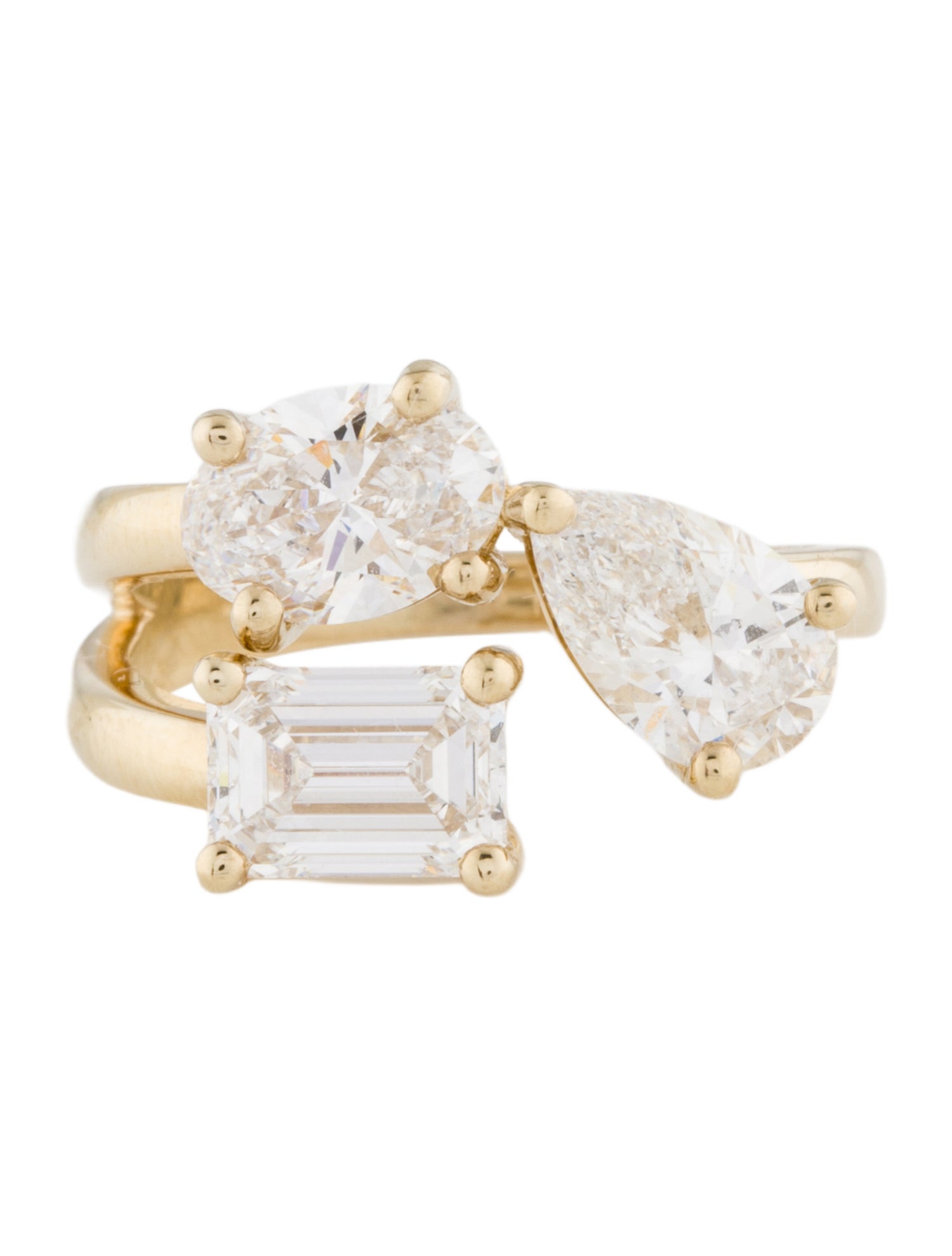 Ring 14K 3.34ctw Lab-Grown Diamond Cocktail