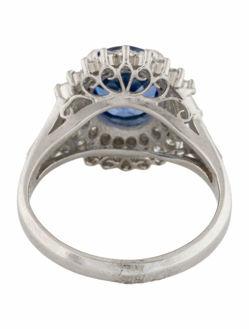 Ring Platinum 2.84ct Sri Lankan Sapphire & Diamond Cocktail Ring
