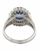 Ring Platinum 2.84ct Sri Lankan Sapphire & Diamond Cocktail Ring