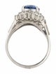 Ring Platinum 2.84ct Sri Lankan Sapphire & Diamond Cocktail Ring