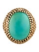 Ring 18K Turquoise Cocktail Ring