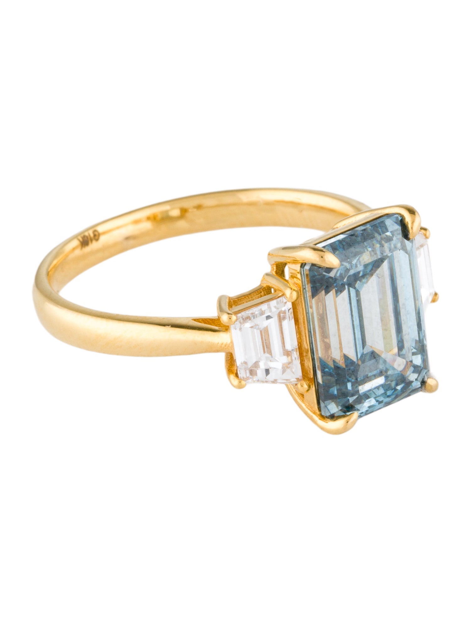 Ring 4.03ct Three Stone Lab-Grown Diamond Engagement