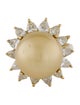 Ring 18K Pearl & Diamond Cocktail Ring