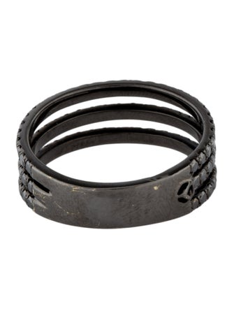 Loree Rodkin 14K 1.35cttw Diamond Triple Row Band