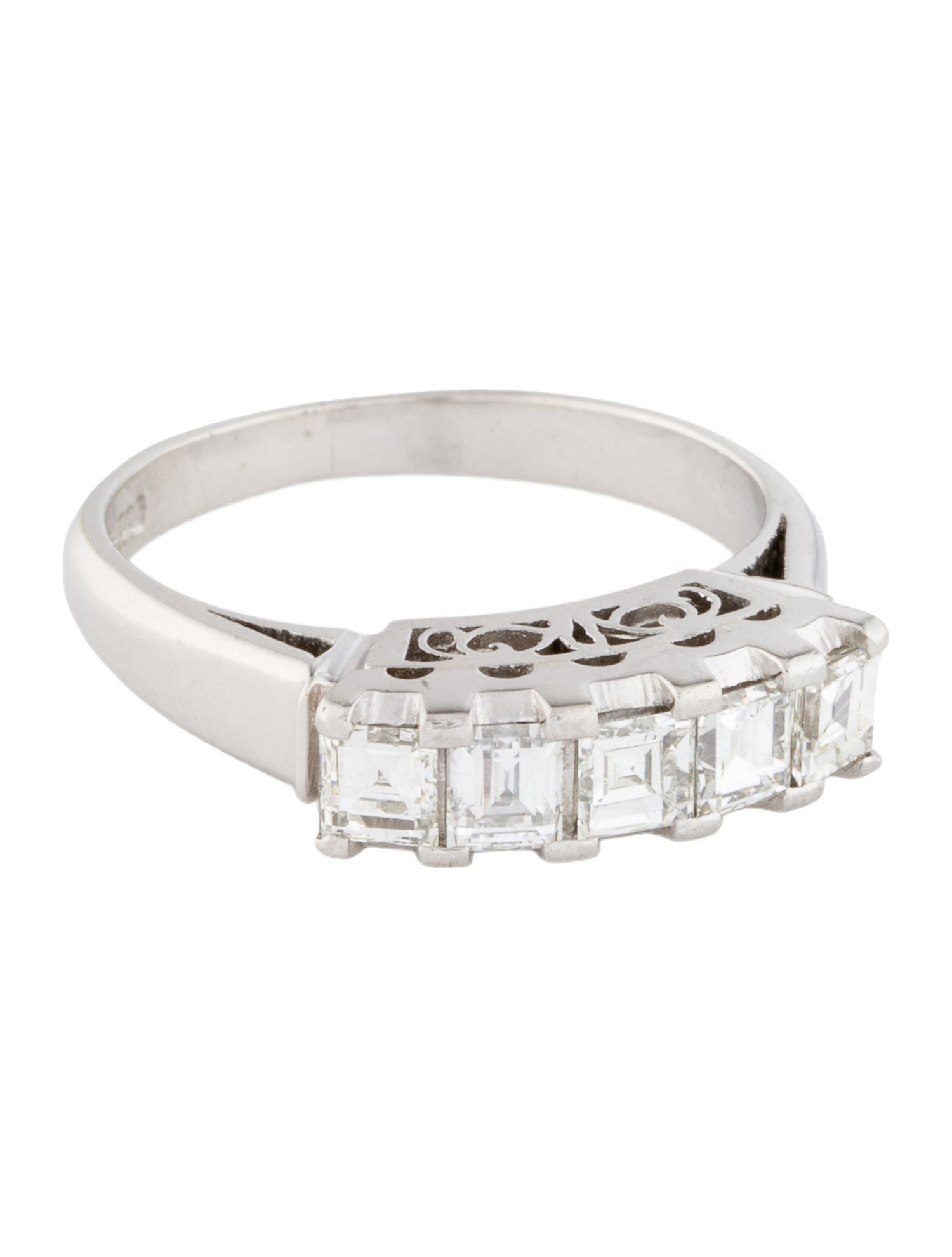 Ring Platinum Diamond Wedding Band