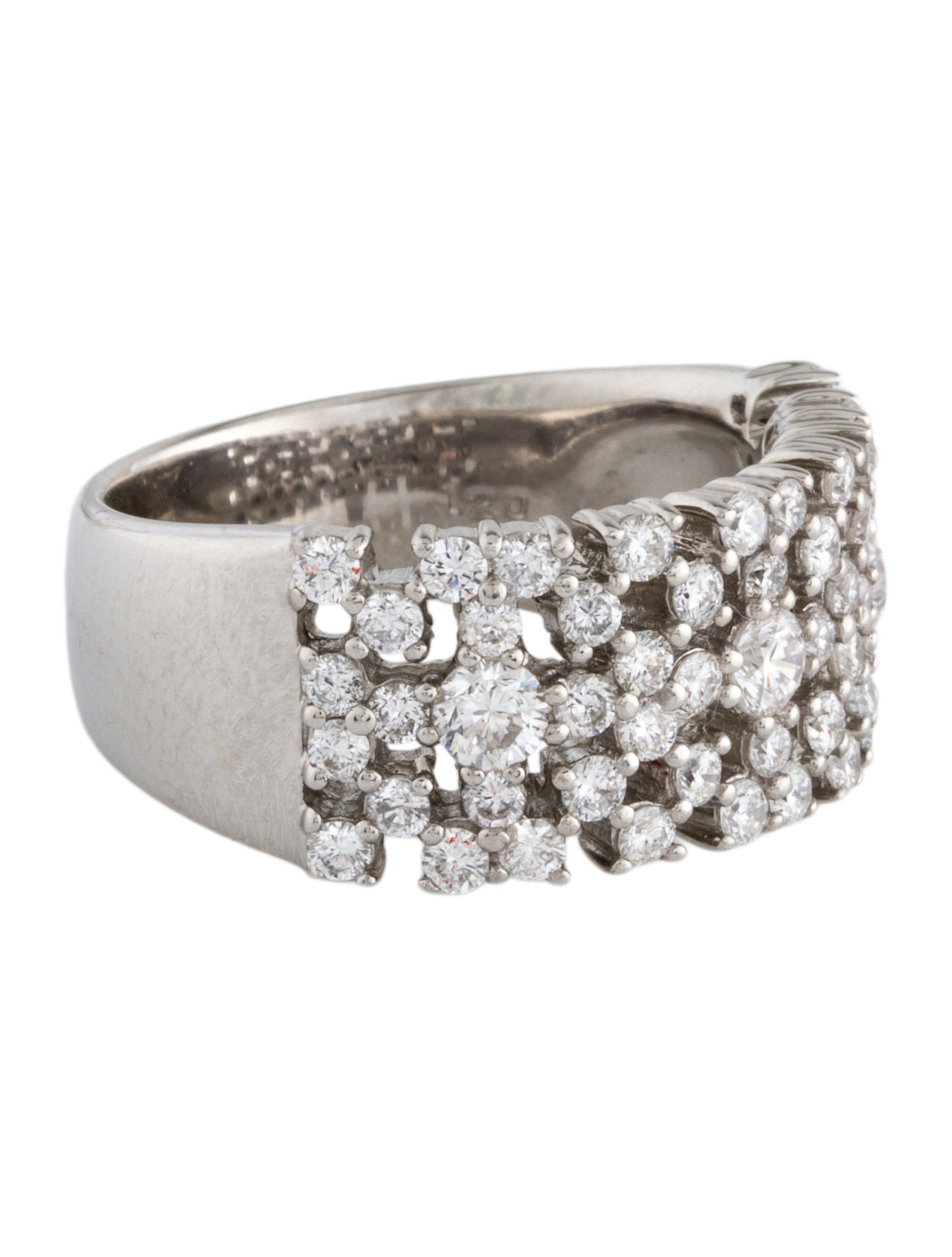 Ring Platinum 1.20ctw Diamond Cocktail