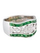 Ring 18K Tsavorite & Diamond Band