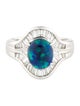 Ring Platinum Opal & Diamond Cocktail Ring