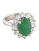 Ring Platinum 4.53ct Jadeite & Diamond Cocktail Ring