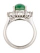 Ring Platinum 4.53ct Jadeite & Diamond Cocktail Ring