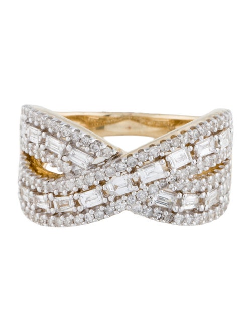 Ring 14K 1.00ctw Diamond Crossover Ring