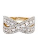 Ring 14K 1.00ctw Diamond Crossover Ring
